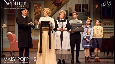 Neptune Theatre's production of "Mary Poppins", 2014. Kirstin is featured as Mrs. Winifred Banks. Photo by Timothy Richard.