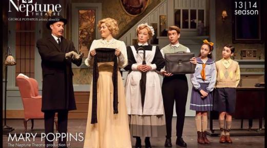 Neptune Theatre's production of "Mary Poppins", 2014. Kirstin is featured as Mrs. Winifred Banks. Photo by Timothy Richard.